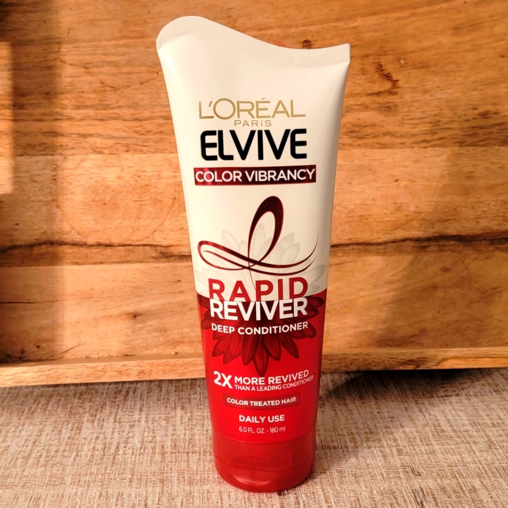 L'Oreal Paris Elvive Color Vibrancy Rapid Reviver Deep Conditioner, 6 Fl oz Bra